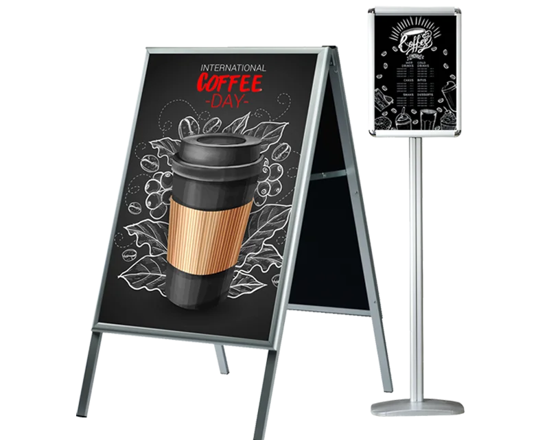 Информационные стойки и штендеры